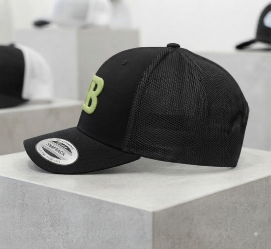 Casquette Trucker Mesh Flexfit logo initiale